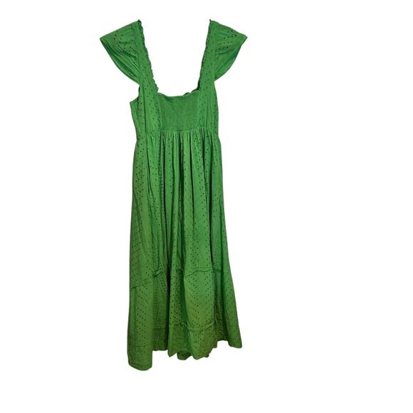 Urban Outfitters Boho Eyelet Cotton Sexy Maxi Sundress Women's Size Medium - Picture 10 of 13